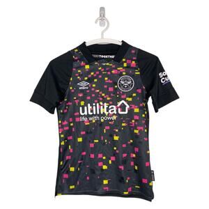 Brentford FC Youth Jersey Umbro Size Large YL Black Bee